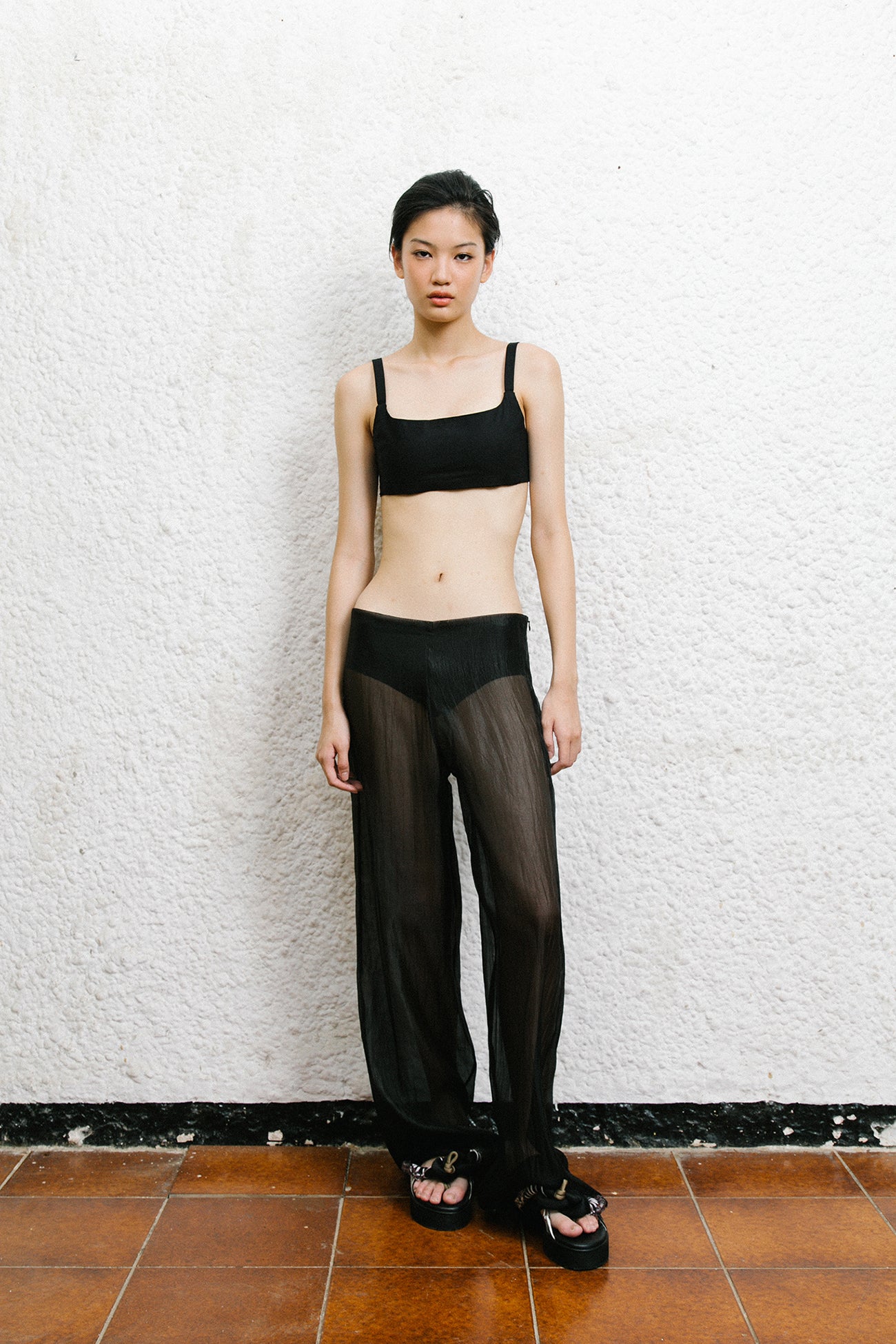 SAYA - SHERRY - SHEER PANTS