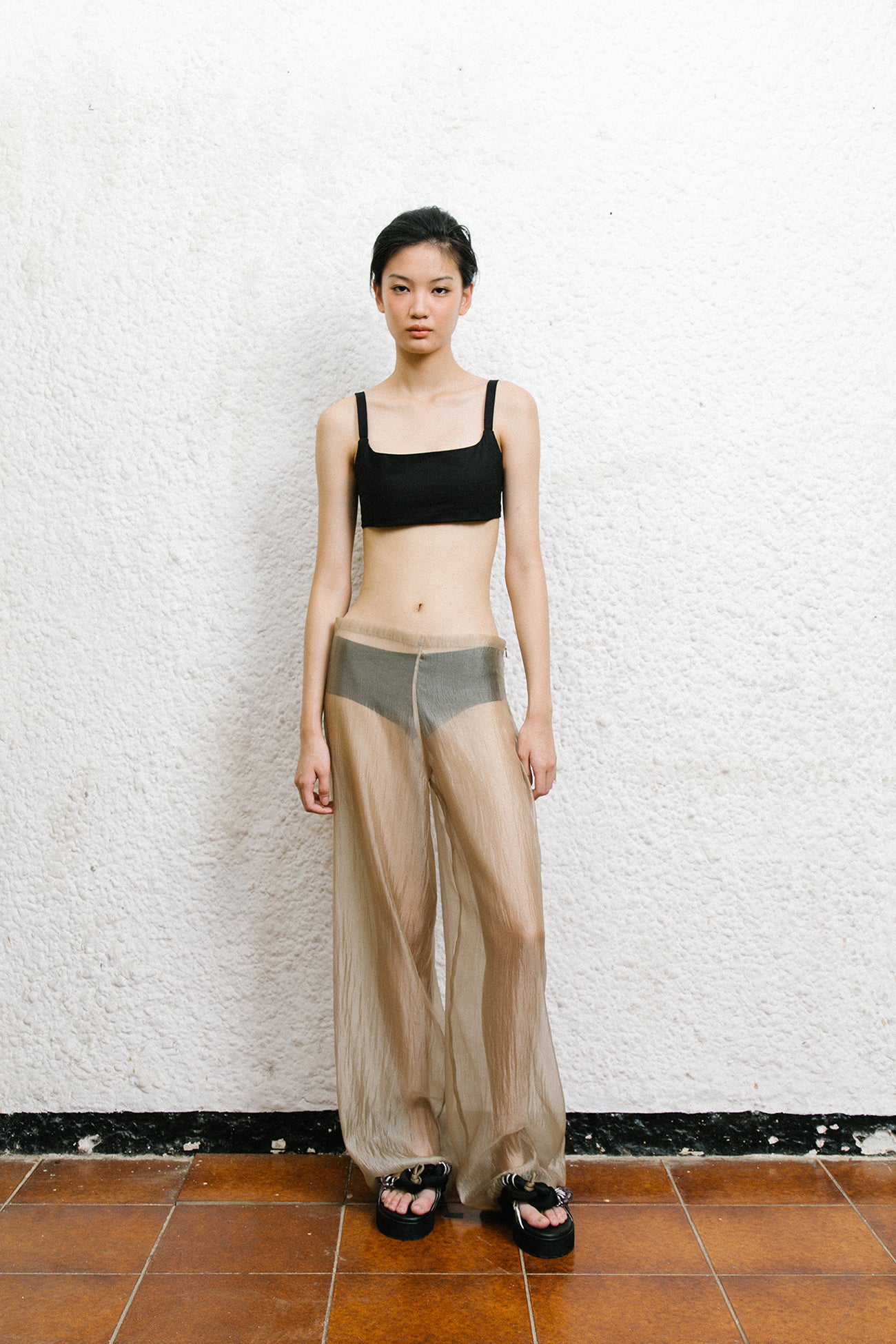 SAYA - SHERRY - SHEER PANTS