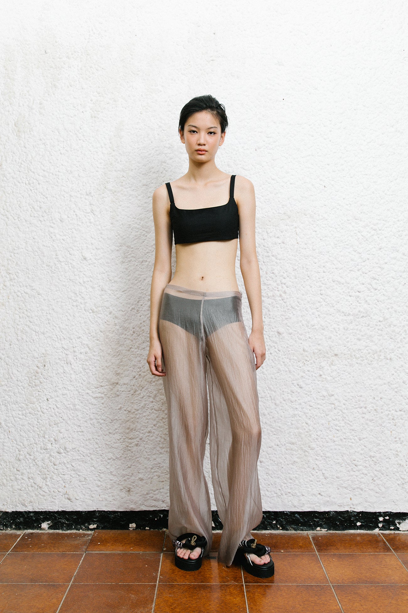 SAYA - SHERRY - SHEER PANTS