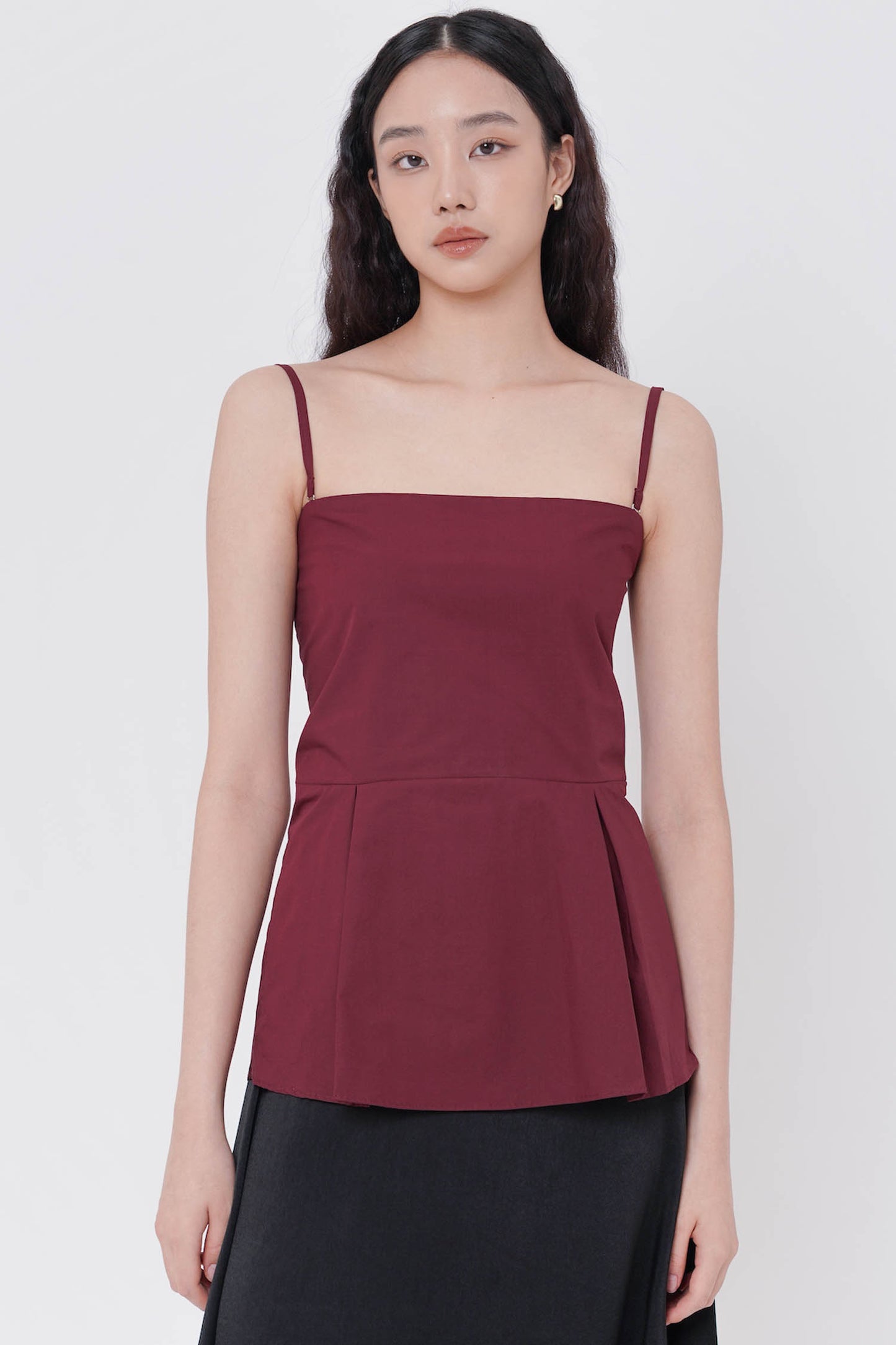 SAYA - SAYA X LOVE & FLAIR - JANETTA TUBE TOP IN WINE