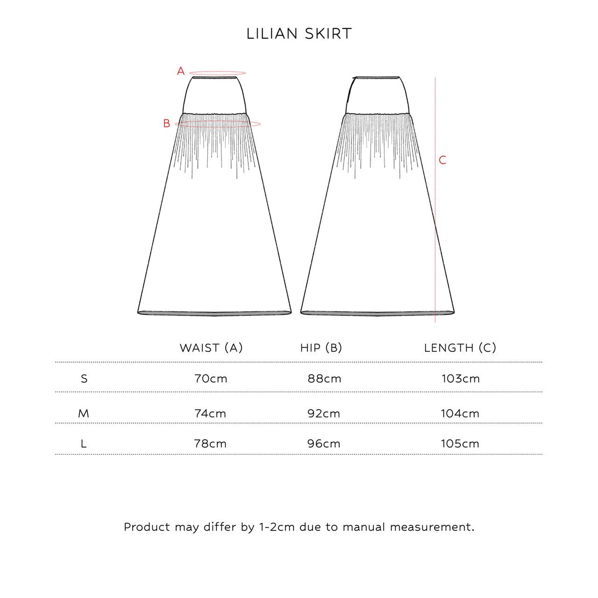 SAYA - LILIAN - MAXI SKIRT