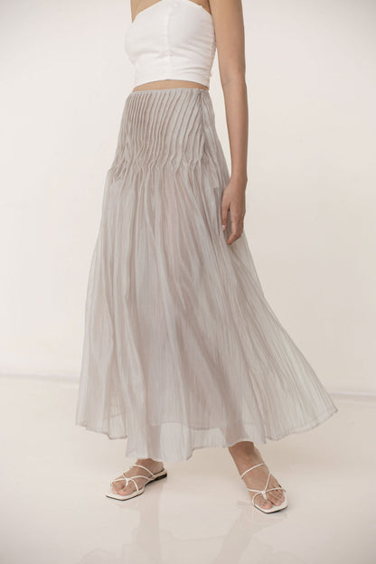 SAYA - SAYA X ELXI - JENNA - PLEATED A LINE SKIRT