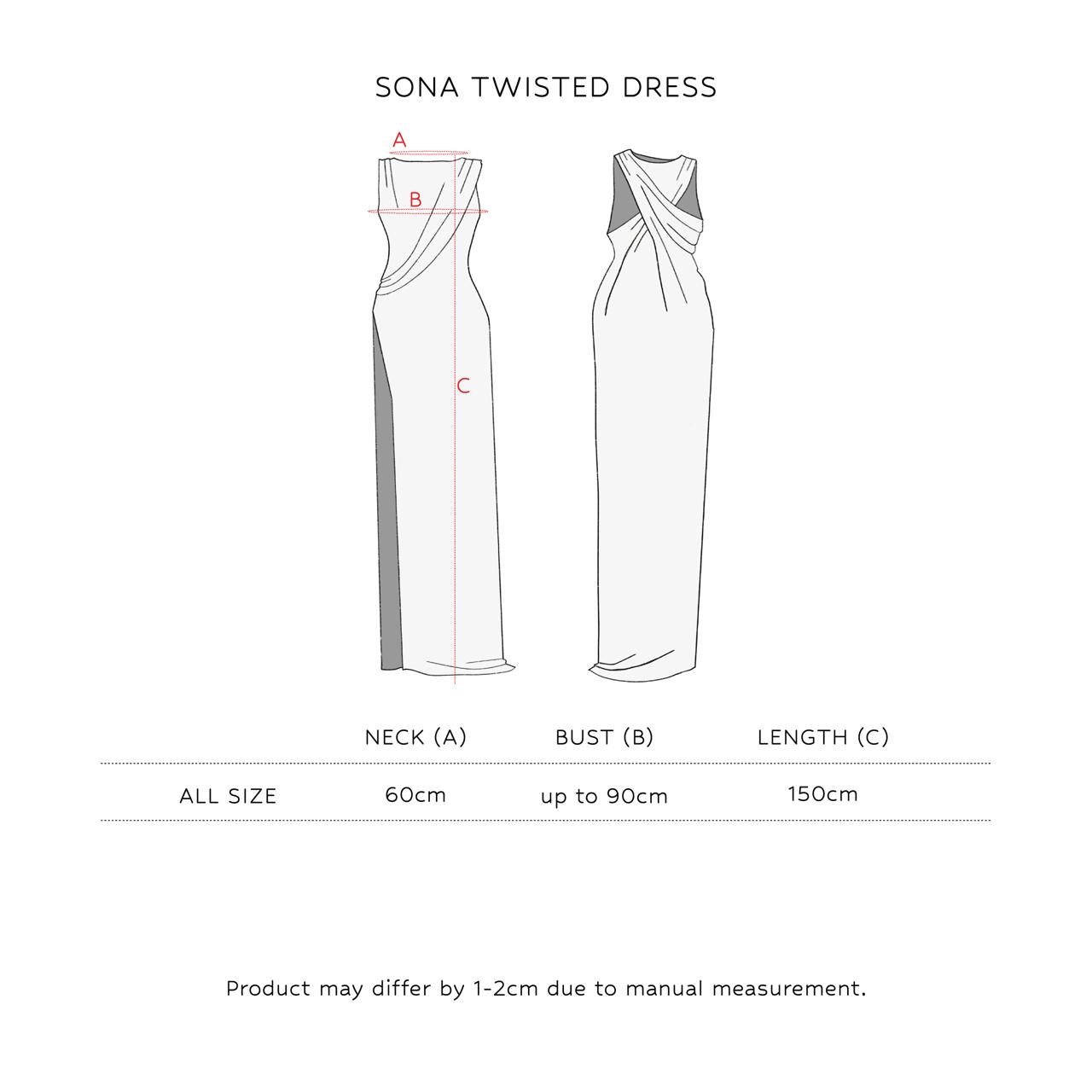 SAYA - SONA - TWISTED MAXI DRESS