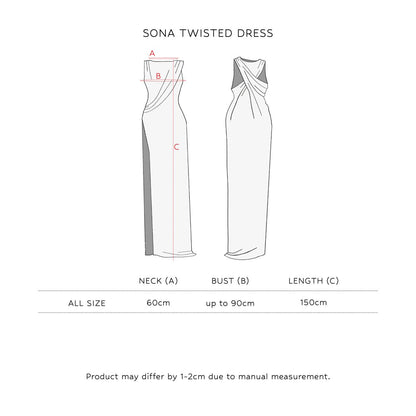 SAYA - SONA - TWISTED MAXI DRESS