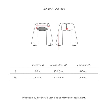 SAYA - SASHA - SHEER OUTER