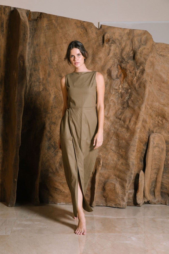 SAYA - MOIRA - HIGH SLIT MAXI DRESS