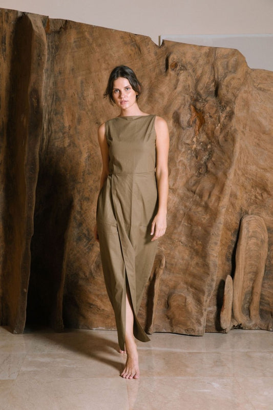 SAYA - MOIRA - HIGH SLIT MAXI DRESS