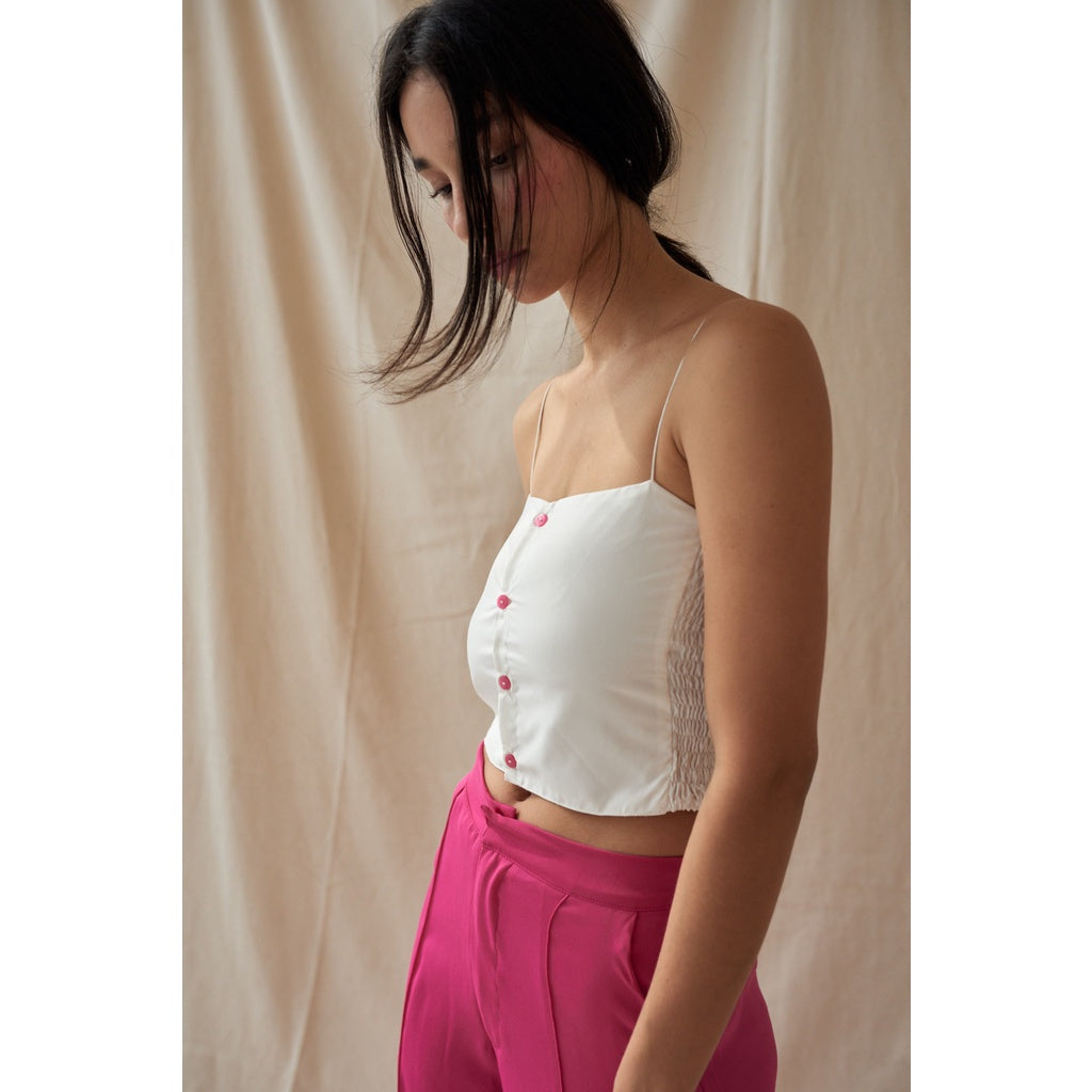 SAYA - IORA - BUTTONED CROP TOP