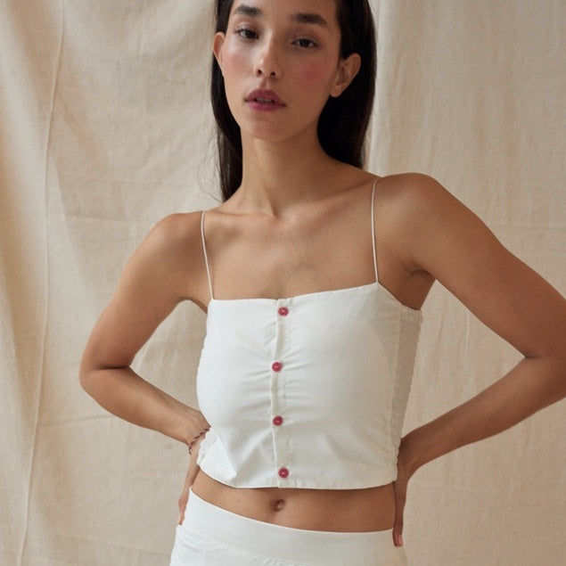 SAYA - IORA - BUTTONED CROP TOP