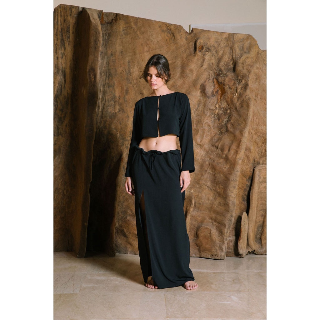 SAYA - SAYA X AYLA - AVE - HIGH SLIT MAXI SKIRT